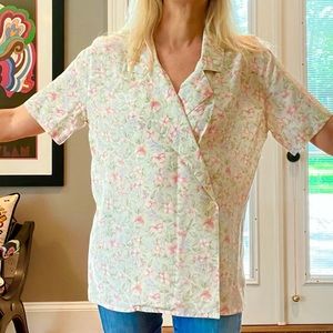 Vintage 80s or 90s Liz Claiborne 100% silk blouse